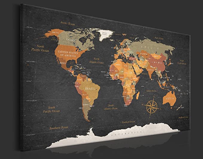 carte du monde en liège idee cadeau voyage